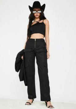 Poster Grl Send To Voicemail Crop Tank Tops