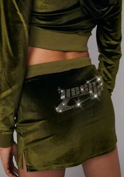 Poster Grl Moss Kissed A Girl Velour Skirt Set Skirts Set