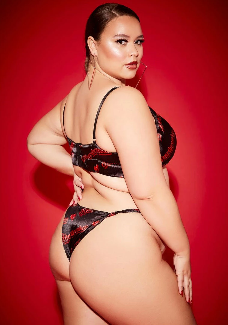 Poster Grl Plus Tip Of My Tongue Satin Lingerie Set 6 Poster Grl Plus Tip Of My Tongue Satin Lingerie Set