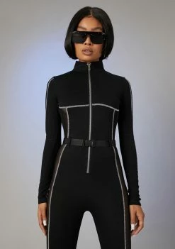 Poster Grl Switching Lanes Sporty Jumpsuit Catsuits