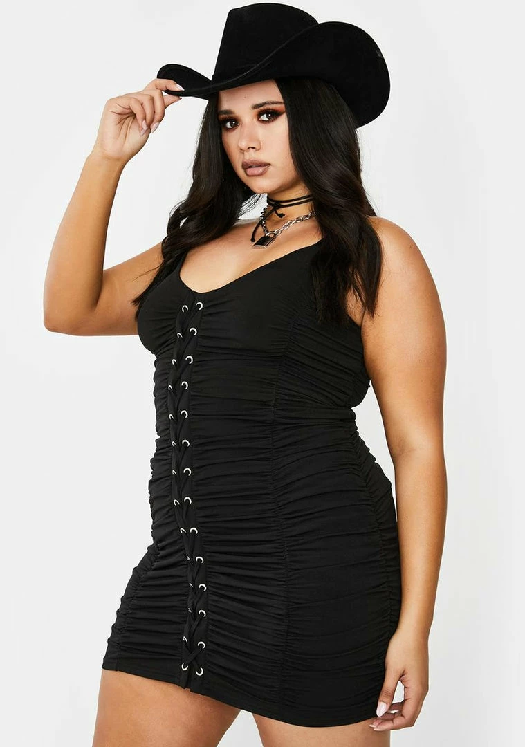 Poster Grl Dresses Postin' For The Gram Lace Up Dress 4 Poster Grl Dresses Postin' For The Gram Lace Up Dress