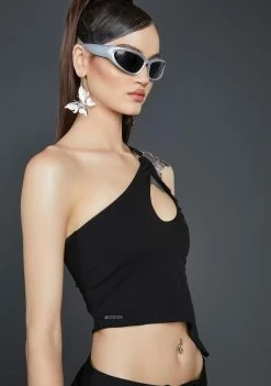 Poster Grl Wicked Karma's Kiss Asymmetric Tank Top