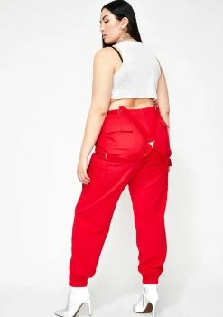 Poster Grl Straight Litty Goal Digger Suspender Pants