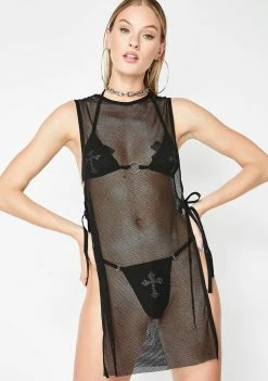 Poster Grl Swim Never Censored Mesh Cover Up