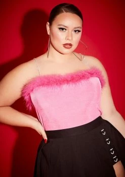 Poster Grl Plus Cherry Milkshake Boa Tank Tops