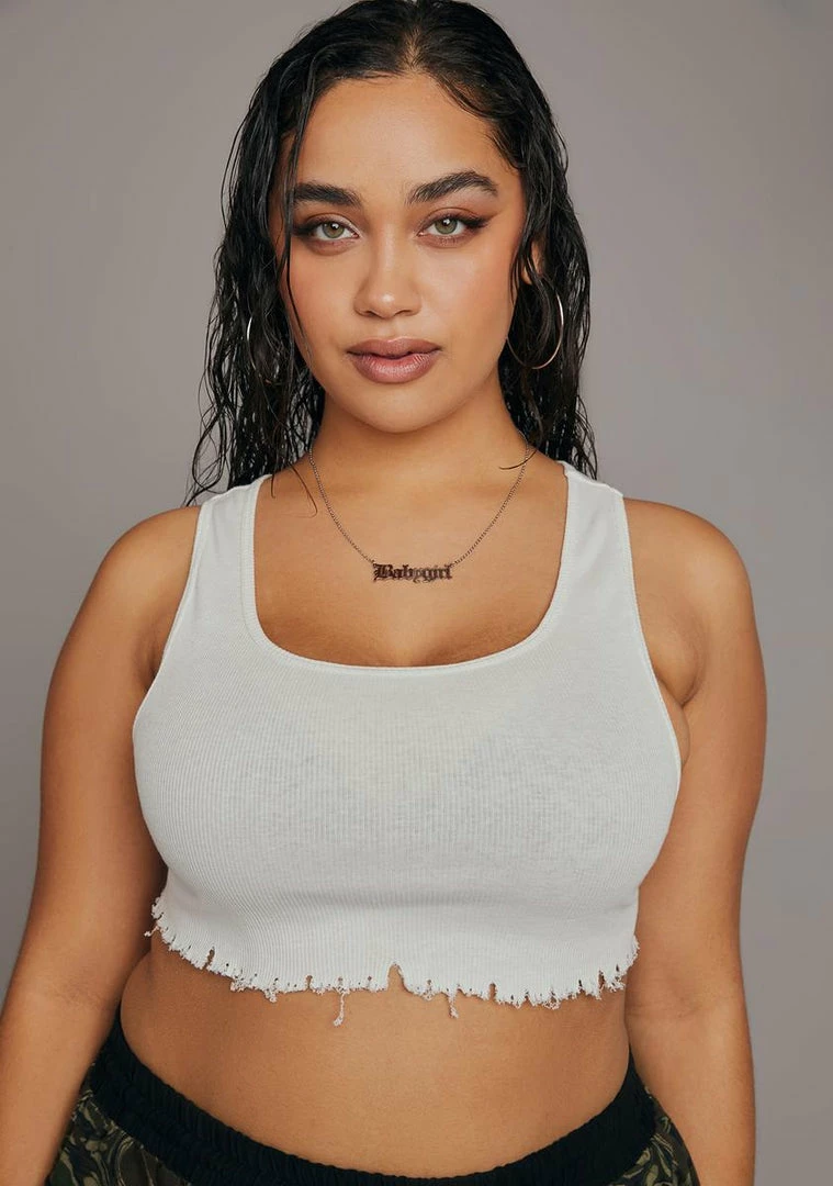 Poster Grl Plus Icy No Regulations Crop Tank 3 Poster Grl Plus Icy No Regulations Crop Tank