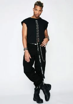 Poster Grl Mind Ya Bizness Suspender Cargo Pants 13 Poster Grl Mind Ya Bizness Suspender Cargo Pants