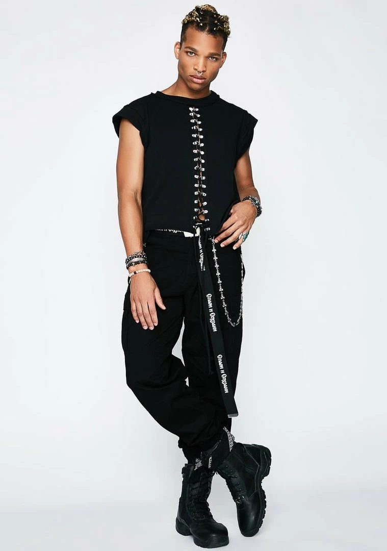 Poster Grl Mind Ya Bizness Suspender Cargo Pants 8 Poster Grl Mind Ya Bizness Suspender Cargo Pants