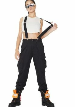 Poster Grl Mind Ya Bizness Suspender Cargo Pants 11 Poster Grl Mind Ya Bizness Suspender Cargo Pants