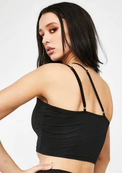 Poster Grl Send To Voicemail Crop Tank Tops