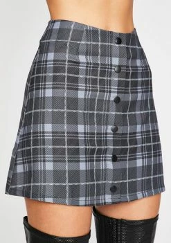 Poster Grl Back In Session Plaid Skirt Bottoms