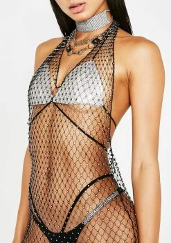 Poster Grl Born To Flex Rhinestone Dress