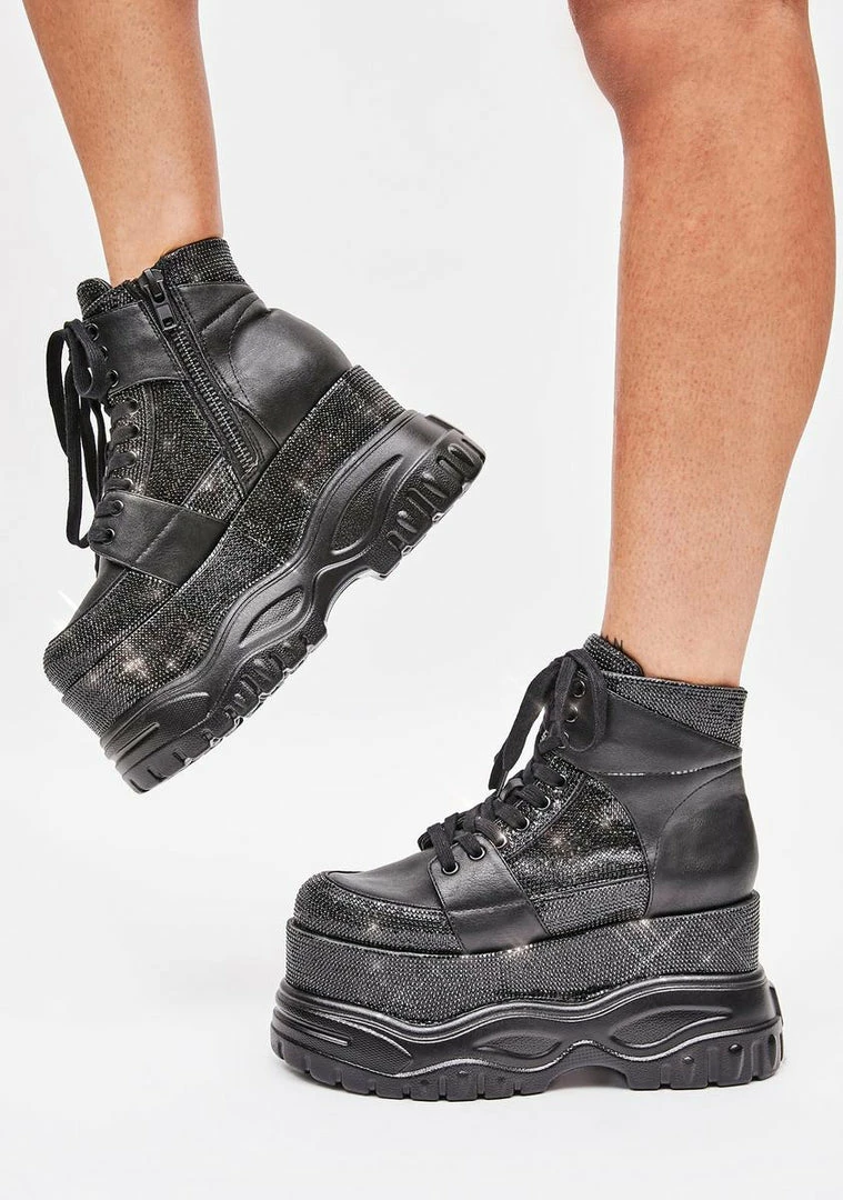 Poster Grl Diva Street Rhinestone Platform Sneakers 3 Poster Grl Diva Street Rhinestone Platform Sneakers