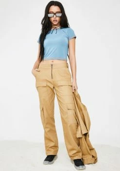 Poster Grl Chill It's Called Clout Crop Top Tops