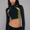 Poster Grl Kush Nightly Duty Shrug Crop Top Set