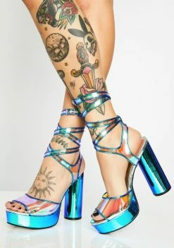Poster Grl Platforms Oh You Fancy Huh Hologram Heels