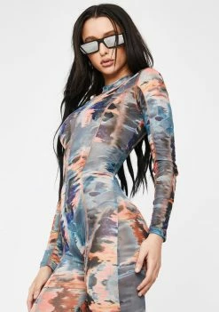 Poster Grl Flyin' Private Mesh Catsuit Jumpsuits & Rompers