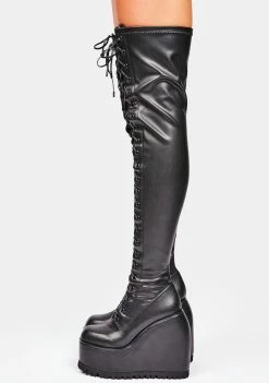 Poster Grl Serving Looks Thigh High Boots Boots & Booties