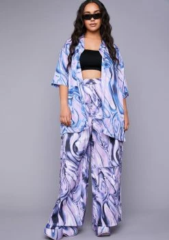 Poster Grl Plus Soul Vibration Oversized Shirt Button Up Shirt