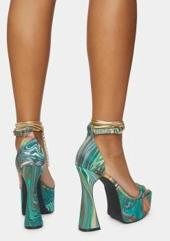Poster Grl Hypnotic Habits Chain Platform Heels 9 Poster Grl Hypnotic Habits Chain Platform Heels