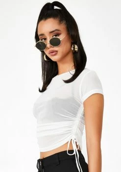 Poster Grl Tops 100 Percent That Bish Mesh Tee