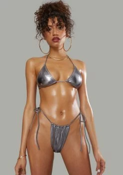 Poster Grl Swim Chrome 2 Ur Dome Metallic Bikini Set