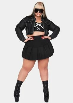 Poster Grl Luxe No Hard Feelingz Cropped Jacket