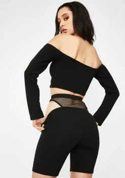 Poster Grl Jumpsuits & Rompers Bougie Brunch Biker Short Set