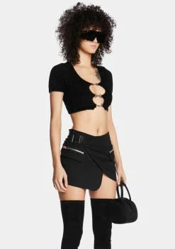Poster Grl Wicked Stunner Status Cropped Sweater
