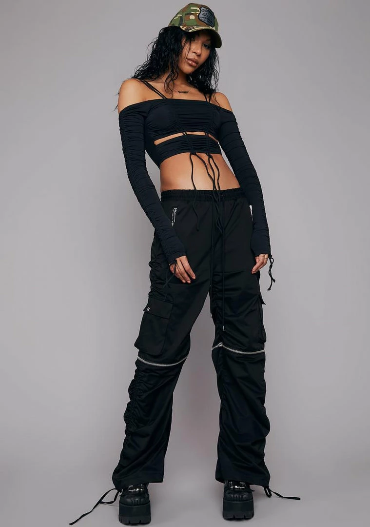 Poster Grl Undercover Lovers Off Shoulder Top Long Sleeve Crop Top 5 Poster Grl Undercover Lovers Off Shoulder Top Long Sleeve Crop Top