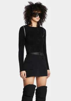 Poster Grl On A Mission Wrap Skirt Mini Skirt