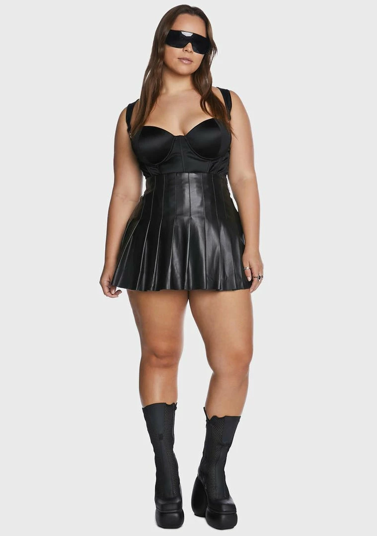 Poster Grl Plus Against The Machine Pleated Skirt Bottoms 5 Poster Grl Plus Against The Machine Pleated Skirt Bottoms