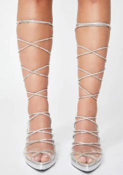 Poster Grl Cover Star Lace Up Heels