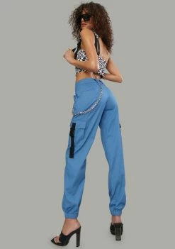 Poster Grl Poolside Convos Twill Chain Trousers Bottoms