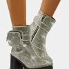Poster Grl Platforms At The Top Rhinestone Ankle Boots