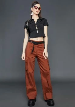 Poster Grl Can't Trust Myself Crop Shirt Button Up Shirt 8 Poster Grl Can't Trust Myself Crop Shirt Button Up Shirt