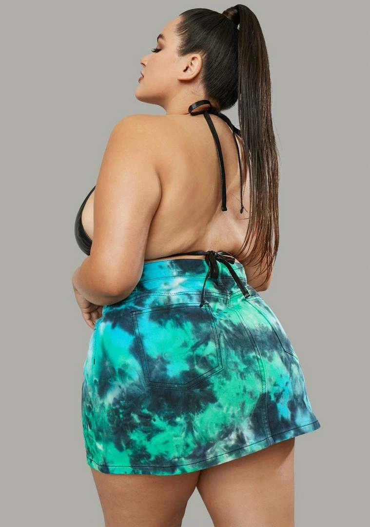 Poster Grl Plus Treasure Island Tie Dye Mini Skirt 6 Poster Grl Plus Treasure Island Tie Dye Mini Skirt