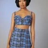 Poster Grl Got A Clue Plaid Skirt Set