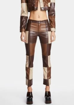 Poster Grl Skinny Pants Not The Same Patchwork Pants