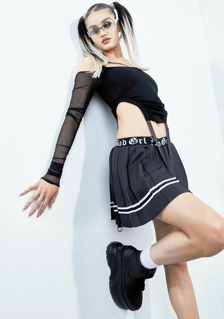 Poster Grl Bad Girl Nation Pleated Skirt Bottoms 4 Poster Grl Bad Girl Nation Pleated Skirt Bottoms