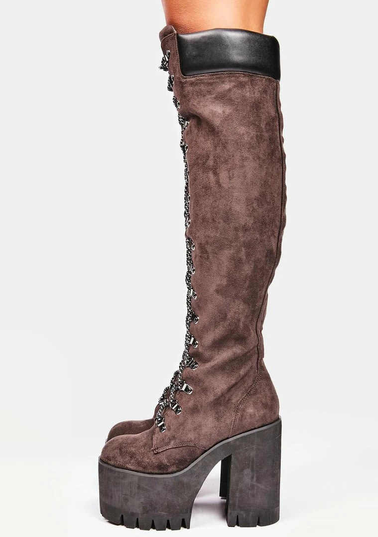 Poster Grl Chocolate Step It Out Platform Work Boots 4 Poster Grl Chocolate Step It Out Platform Work Boots