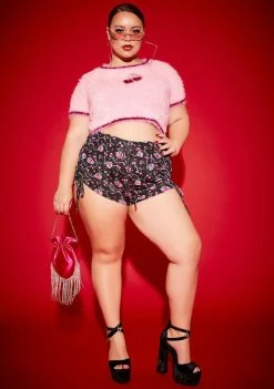 Poster Grl Miss Choose Ur Cherry Ruched Mini Shorts