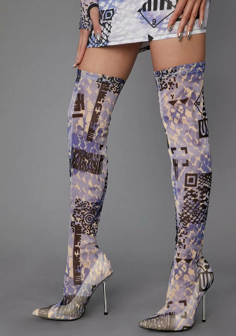 Poster Grl Boots & Booties QR Cutie Thigh High Boots 2 Poster Grl Boots & Booties QR Cutie Thigh High Boots