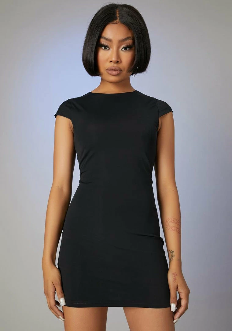 Poster Grl Rocker Gal Cut-Out Mini Dress Dresses 3 Poster Grl Rocker Gal Cut-Out Mini Dress Dresses