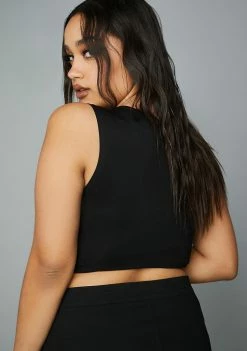 Poster Grl Plus Big Ego Rhinestone Tank Top