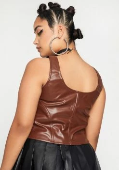 Poster Grl Plus Rowdy Rodeo Vegan Leather Corset