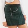 Poster Grl Bottoms Plus Dorm Core Plaid Mini Skirt