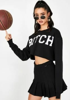 Poster Grl Bish Squad Cropped Sweatshirt Tops