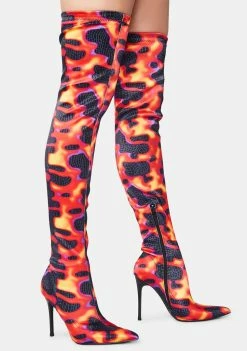 Poster Grl Boots & Booties Heatin' Up Thigh High Boots