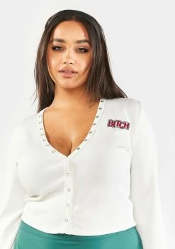 Poster Grl Plus Baddie For Life Crop Tee